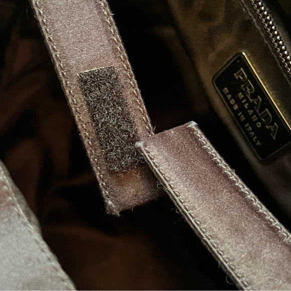 6. PRADA Milano Black Satin Top Lucite Double Handle Bag w Authentication Cards - Picture 14 of 16